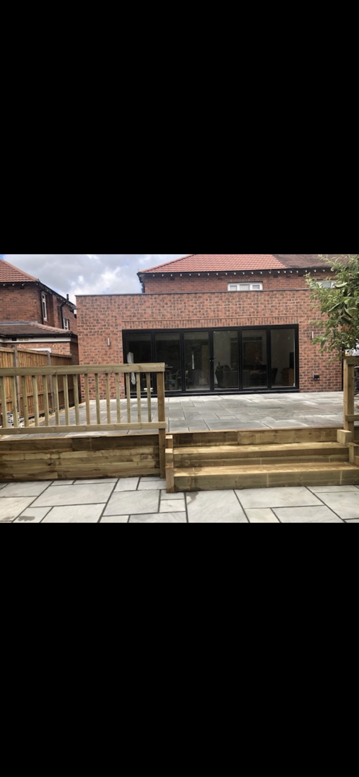 A brick-built rear addition