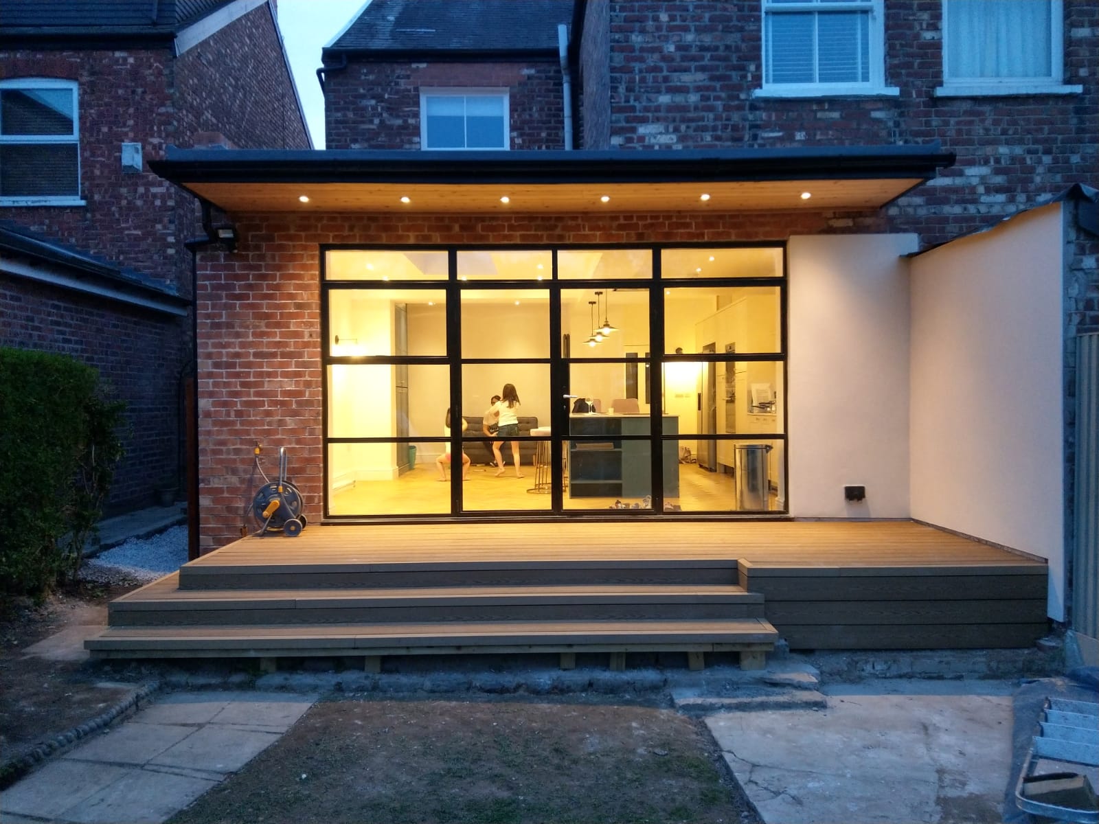 Warm light and broad steps